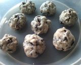 A picture of step 6 of Chewy Cheese Hijiki & Okara Balls.