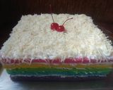 Foto langkah ke 13 dari resep Rainbow Cake Kukus Ny.Liem Super Lembut.