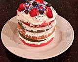 White Butter Cake with Patriotic Stripes recipe step 11 photo