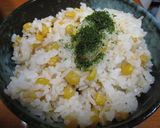 A picture of step 2 of Roast Corn Rice with Canned Corn.