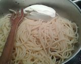 A picture of step 6 of Creamy pasta with eggplant.