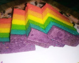 Foto langkah ke 6 dari resep Bolu kukus PELANGI mini ide jualan 5 telur (loyang 20x20).