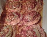 A picture of step 7 of Eggplant and swiss.