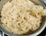 A picture of step 1 of Cassava Noodle Salad with Shrimp and Pork.