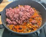 Une image de l'étape 12 de Bœuf aux tomates, carottes, oignons rouges et épices (avec pains paratha).