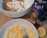 Foto del paso 2 de la receta: Ensalada rápida de salchichas y garbanzos con mayonesa de albahaca