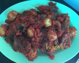 Foto langkah ke 5 dari resep Sambel Goreng Ayam Telur Puyuh.