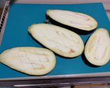 A picture of step 1 of Baked Eggplants With BBQ Sauce.