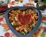 A picture of step 7 of Itallian red sauce cheese pasta 🍝 masala.