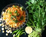 A picture of step 8 of Corn Bhel.