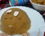 A picture of step 8 of Moong Daal Milkmaid Halwa.