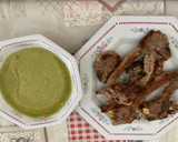 Foto del paso 4 de la receta: Puré de patata y judía con chuletas de cordero a la plancha con aroma de tomillo