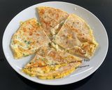 A picture of step 2 of Double Multiseed Tortilla with Cheese and Eggs.