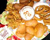 A picture of step 5 of Mix pakora platter 💕مکس پکوڑہ پلیٹر💕.
