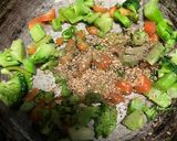 A picture of step 3 of Broccoli Drumstick leaves Stir Fry.
