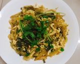 Hình bước làm 3 của món Cải chua xào tàu hủ