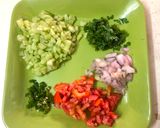 A picture of step 1 of Masala papad.