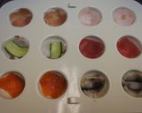 A picture of step 2 of Perfectly Round Temari Sushi.