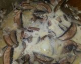 A picture of step 2 of Sig's Bread and Mushroom soup.