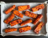 A picture of step 4 of Roasted Gochujang Carrots.