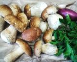 Foto del passaggio 1 della ricetta Risotto ai funghi porcini