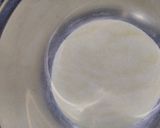 A picture of step 4 of Fondant lemon cake#fondant challenge.