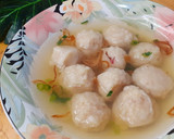 Foto langkah ke 5 dari resep Bakso Ayam kenyal kuah seger.