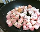 A picture of step 3 of Easy Sweet and Sour Bite-Size Pork Belly.