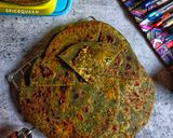 A picture of step 5 of Palak Paneer Paratha.