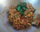 A picture of step 5 of Gujarati style Cabbage Sabzi.