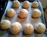A picture of step 9 of Gougeres (Cheese Puffs With Ham).