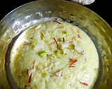 A picture of step 4 of Milk Cake/kalakand (phitkari/alum powder).