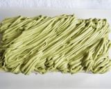 A picture of step 17 of Matcha Chocolate Adzuki Mont Blanc Shortcake.