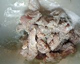 A picture of step 3 of Alligator nuggets.