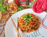 A picture of step 9 of Achari Chowmein.