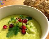 Chilled avocado soup with cucumber and pomegranate salsa recipe step 4 photo