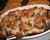 A picture of step 4 of Two-Tomato, Herb, and Asiago Spaghetti Squash.