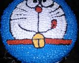 Foto langkah ke 4 dari resep Cake ultah doraemon perdana(brownies Ny.liem).