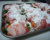 A picture of step 5 of Great for Bentos too! Vegetable and Pork Rolls Marinated in Nanban Sauce.