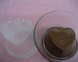 A picture of step 12 of Valentine's Day Chocolate Bavarois Made Simply with Ice Cream.