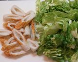 A picture of step 1 of Chikuwa and Cabbage Mayonnaise and Curry Stir Fry.
