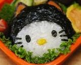 A picture of step 13 of Black Cat Hello Kitty Halloween Bento.