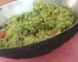 A picture of step 3 of Tri colour pulao.