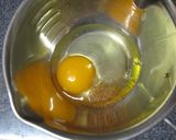 A picture of step 2 of Japanese Leek & Shimeji Mushrooms with Scrambled Egg.
