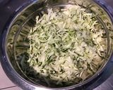 Une image de l'étape 3 de Galettes de courgettes bicolores au parmesan,ail et épices.
