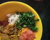 A picture of step 1 of Cabbage stuffed in potato and brinjal.