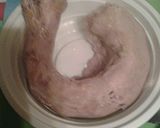 A picture of step 4 of My moms dressing.
