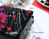 A picture of step 6 of Choco walnuts Cake with glazed chocolate.