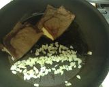 A picture of step 4 of Scrumptious Cheesesteak Egg And Cheese Sandwich.