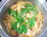 A picture of step 3 of Egg and Kimchi Soup Made with Chicken Skin and Chicken Broth.